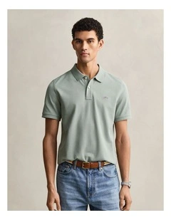 Regular Fit Polo Shirt in Ceramic Grey