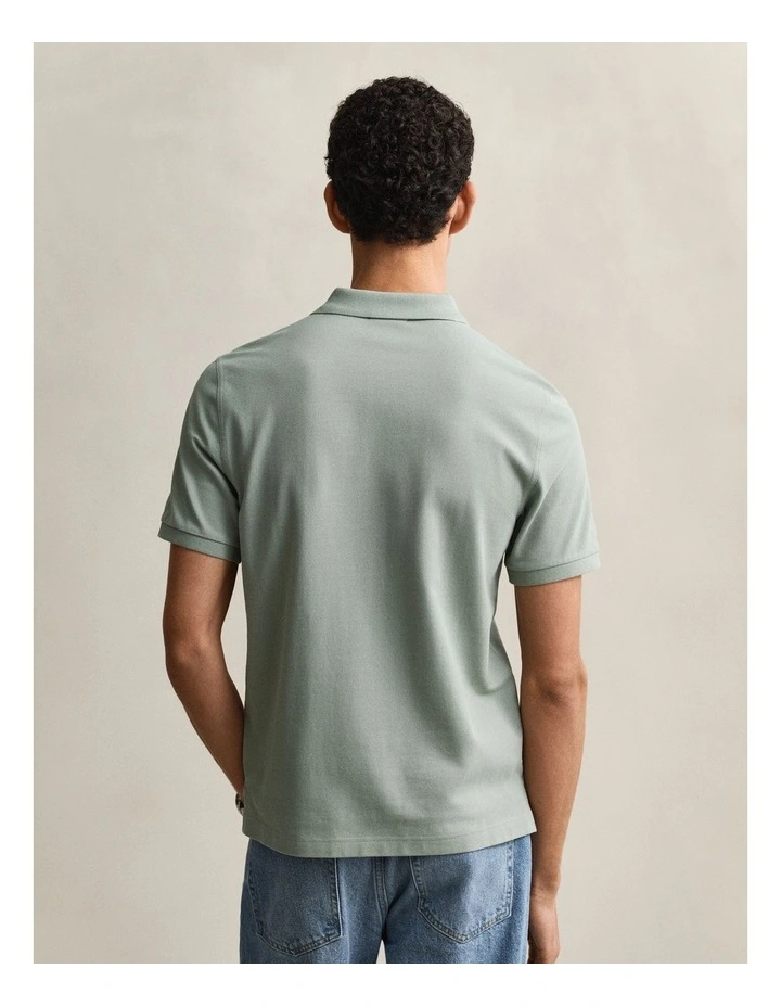 Regular Fit Polo Shirt in Ceramic Grey image 2