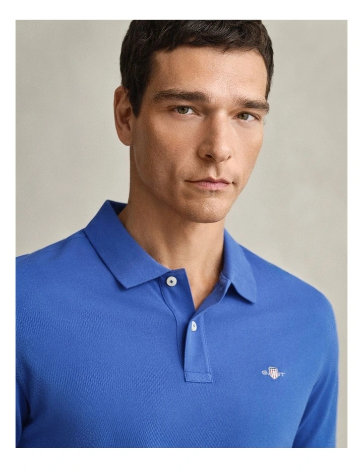 Regular Fit Polo Shirt in Royal Blue image 4