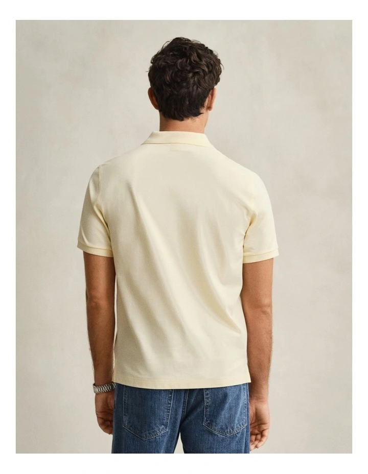 Regular Fit Polo Shirt in Vanilla Yellow image 2