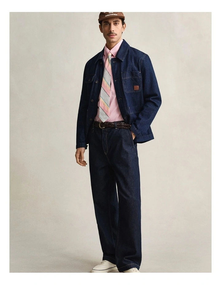 Classic Poplin Short Sleeve Shirt in Washed Pink image 3