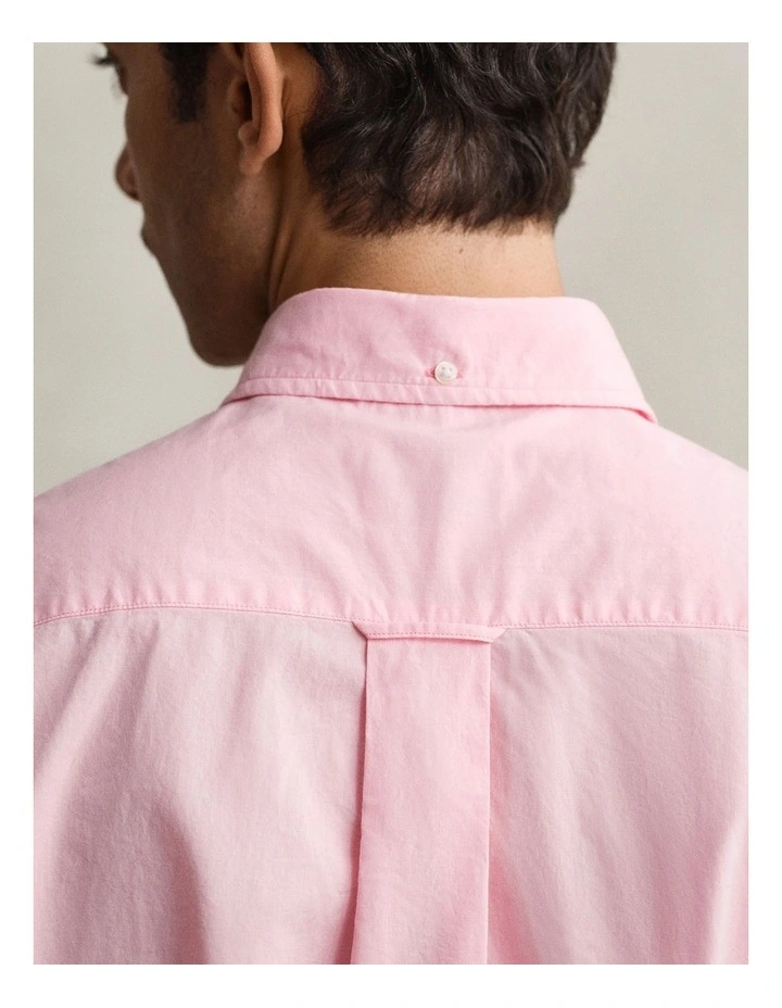 Classic Poplin Short Sleeve Shirt in Washed Pink image 4