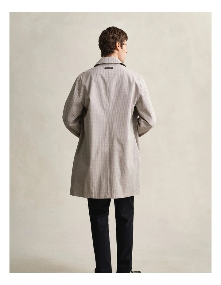 Cotton Blend Car Coat in Oat Beige image 3