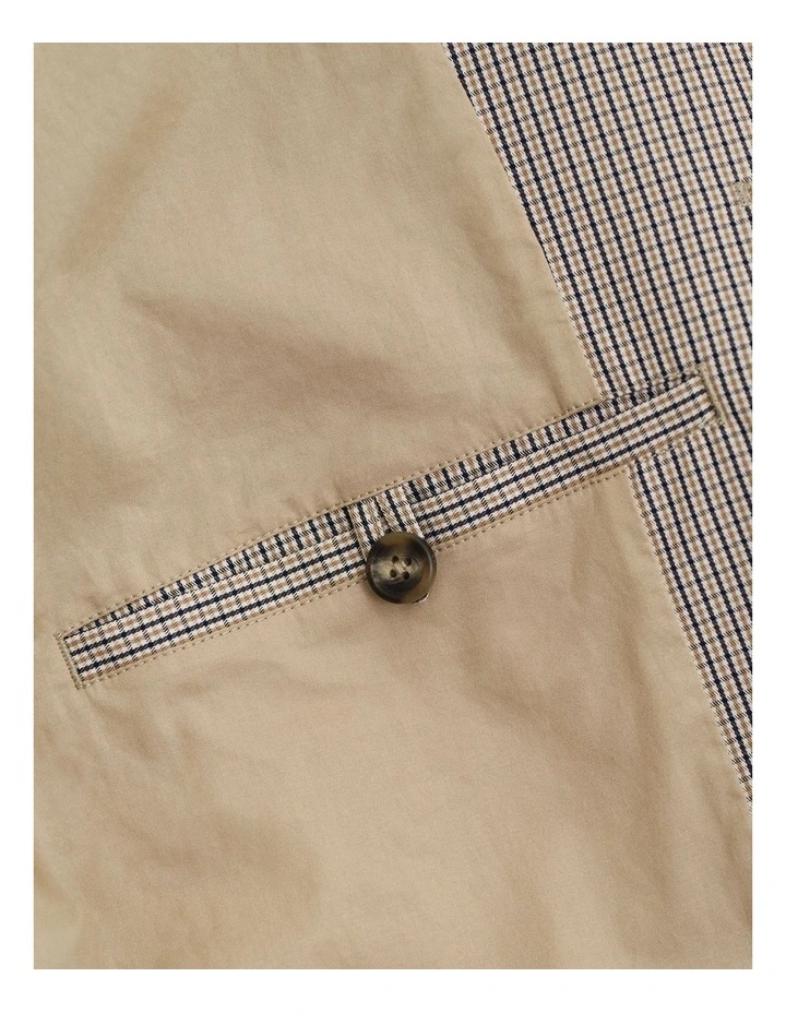 Cotton Blend Car Coat in Oat Beige image 5