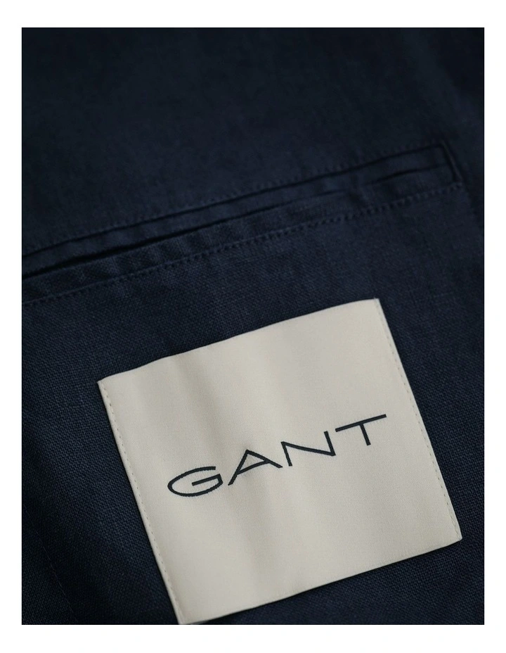 Linen Blazer in Evening Blue image 3