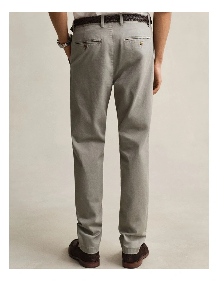 Slim Fit Classic Chinos in Pewter Grey image 2