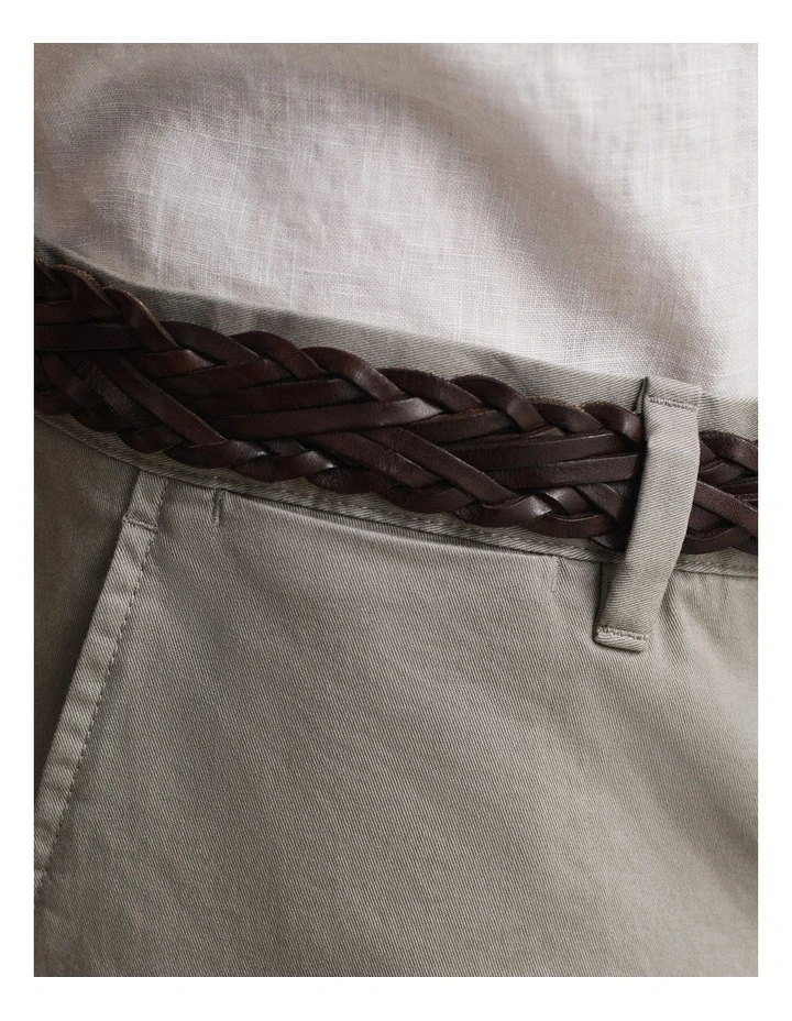 Slim Fit Classic Chinos in Pewter Grey image 3
