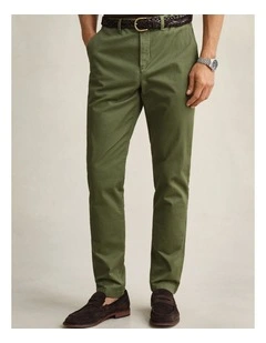 Slim Fit Classic Chinos in Dry Herb Green