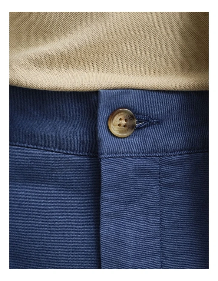 Slim Fit Classic Chinos in Vintage Blue image 3