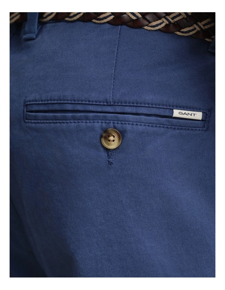Slim Fit Classic Chinos in Vintage Blue image 4