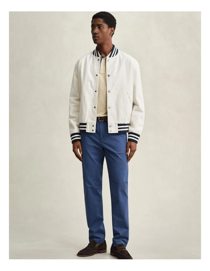 Slim Fit Classic Chinos in Vintage Blue image 5