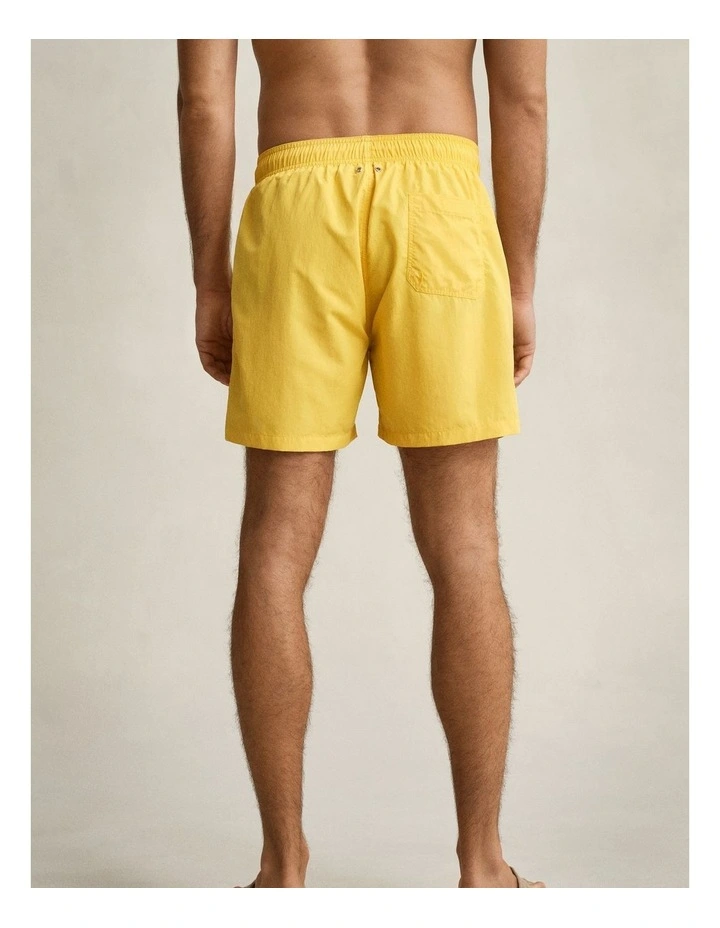 Swim Shorts in Mustard Yellow image 2