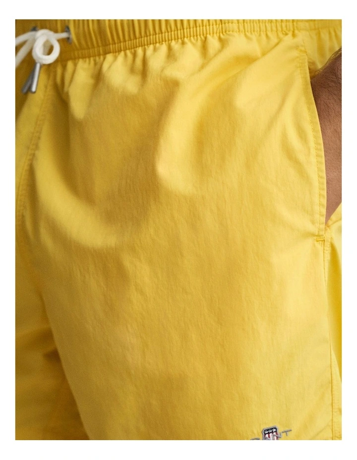 Swim Shorts in Mustard Yellow image 4