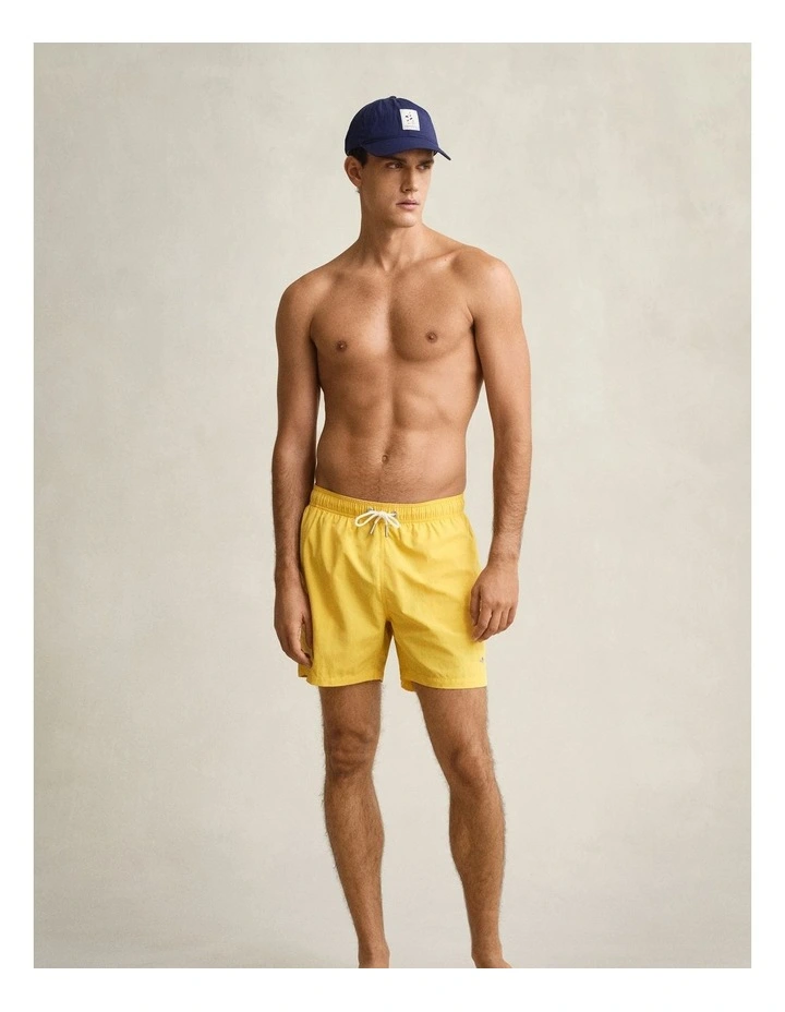 Swim Shorts in Mustard Yellow image 5