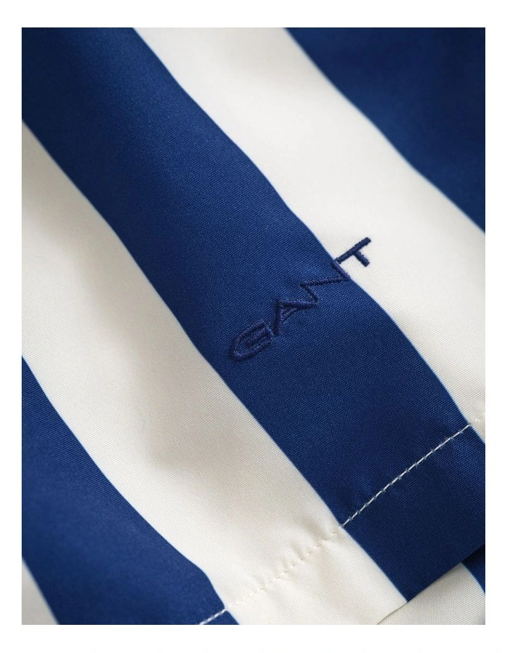 Block Striped Swim Shorts in Rich Navy image 3