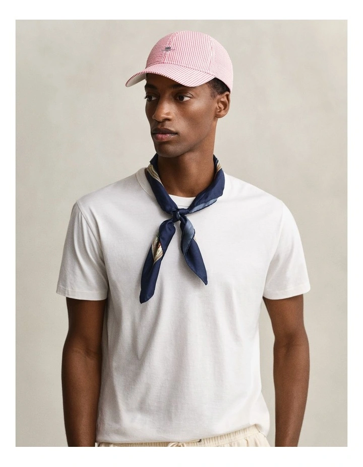 Seersucker Cap in Rose Red image 1