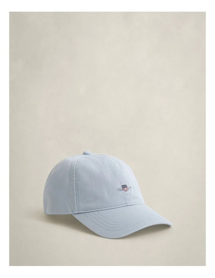 Shield Cotton Twill Cap in Muted Blue image 1
