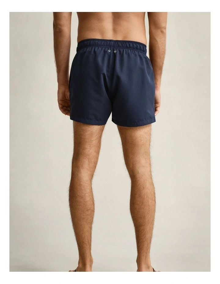 Quick Drying Logo Swim Shorts in Marine image 2
