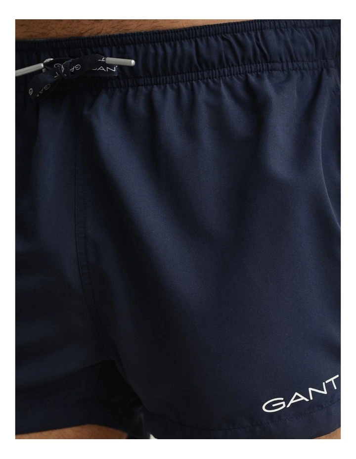 Quick Drying Logo Swim Shorts in Marine image 3