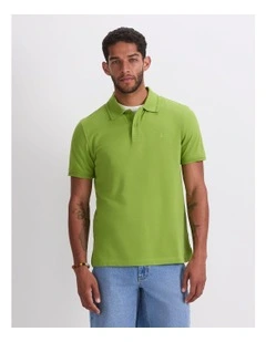SC Pique Polo Shirt in Pea