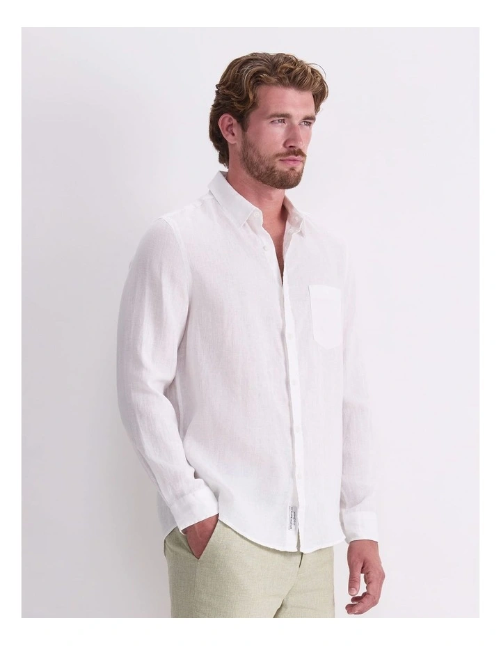 Long Sleeve Linen Shirt image 4