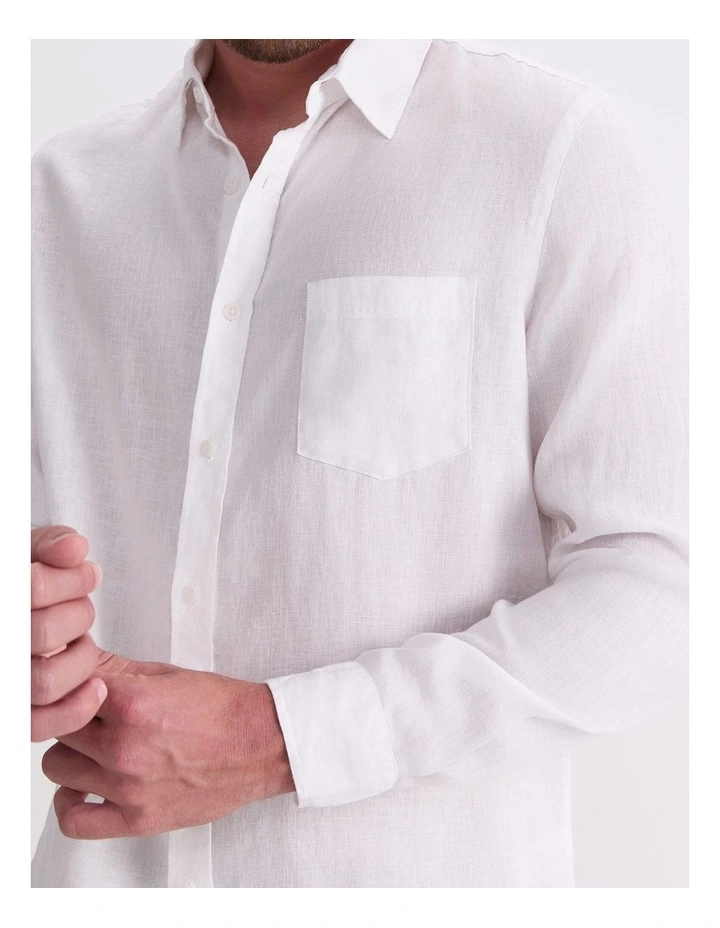 Long Sleeve Linen Shirt image 5