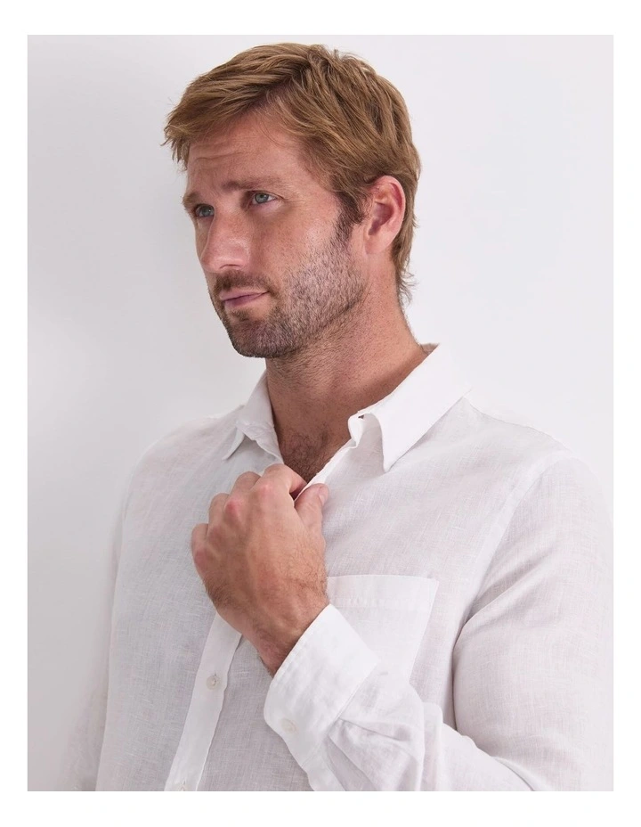 Long Sleeve Linen Shirt image 6