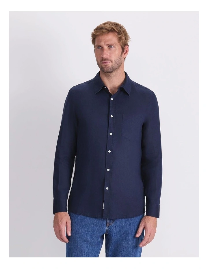 Long Sleeve Linen Shirt image 1
