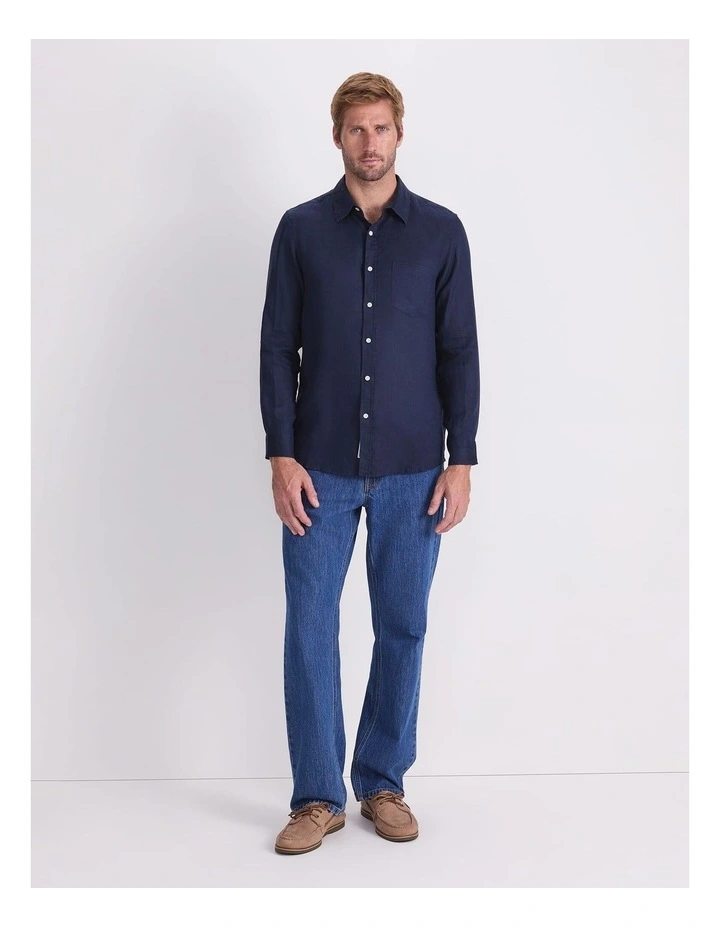 Long Sleeve Linen Shirt image 4