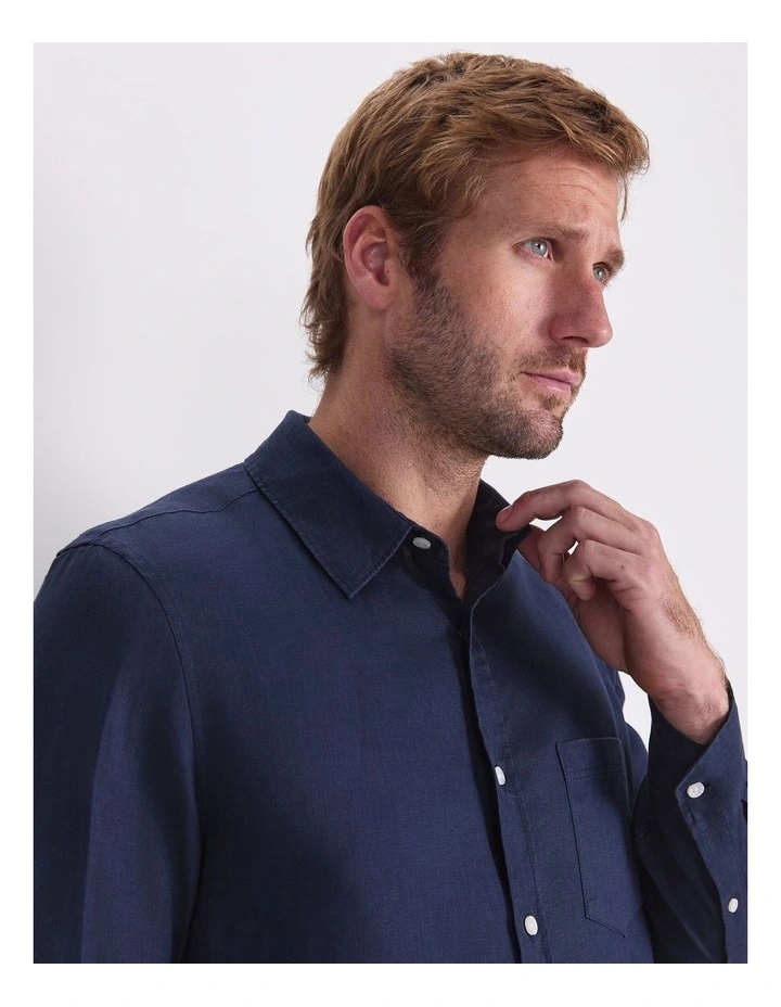 Long Sleeve Linen Shirt image 6