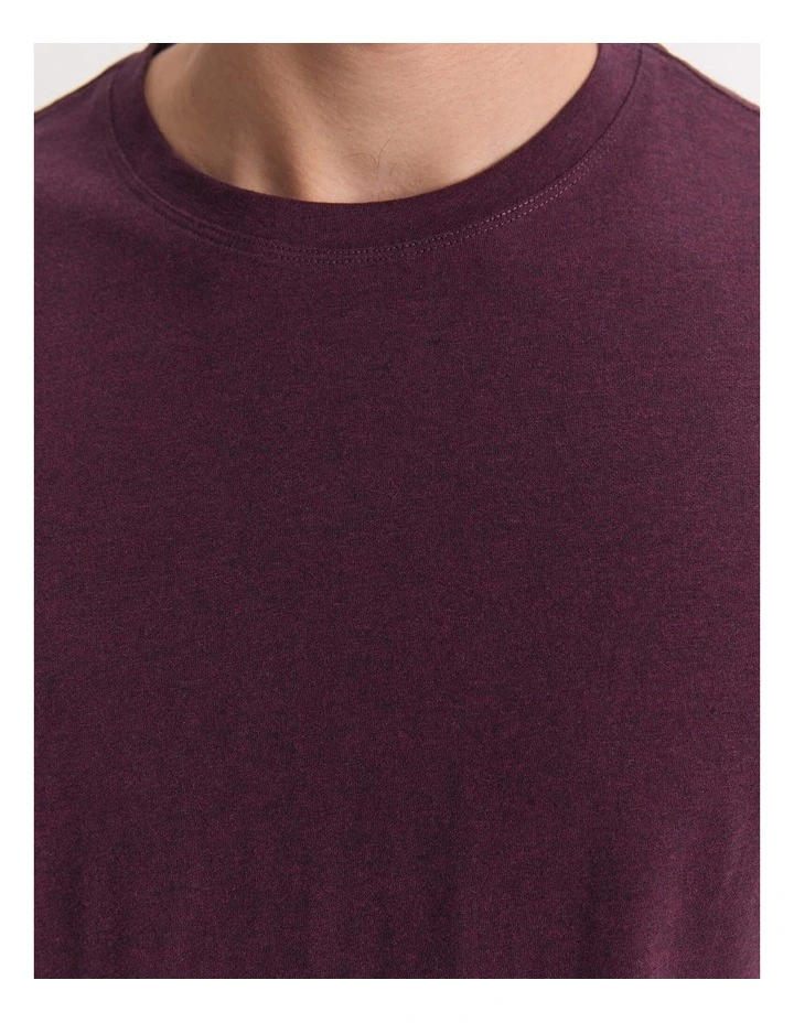 Supersoft Melange Tee in Red image 7