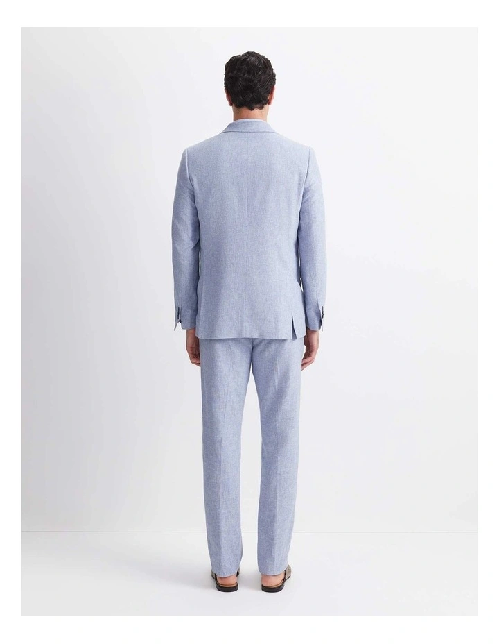 Ridley Linen Blend Suit Jacket in Blue image 2