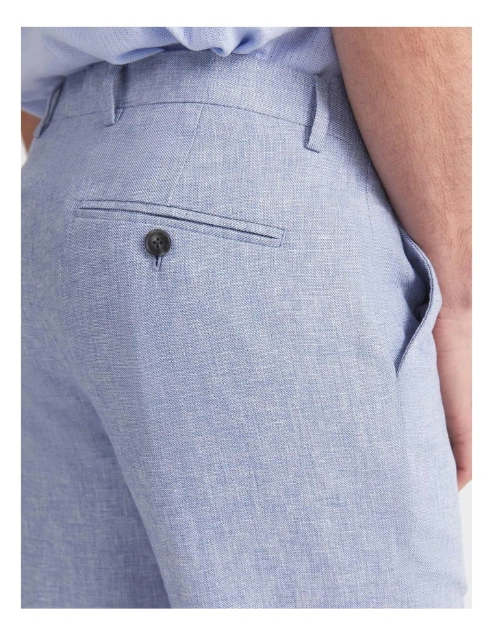 Ridley Linen Blend Suit Pant in Blue image 5