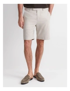 Jeffrey Linen Blend Short