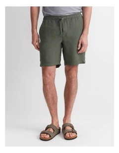 Caffery Yarn-Dyed Linen Short