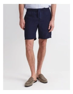 Caffery Yarn-Dyed Linen Short