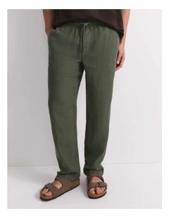 Caffery Yarn-Dyed Linen Pant