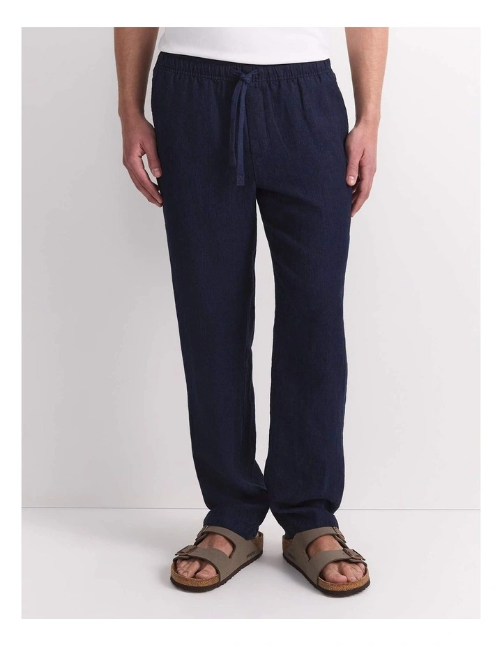 Caffery Yarn-Dyed Linen Pant image 1