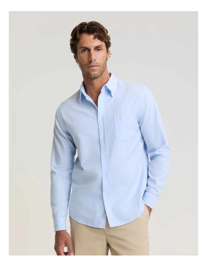 Oxford Long Sleeve Shirt in Blue image 1