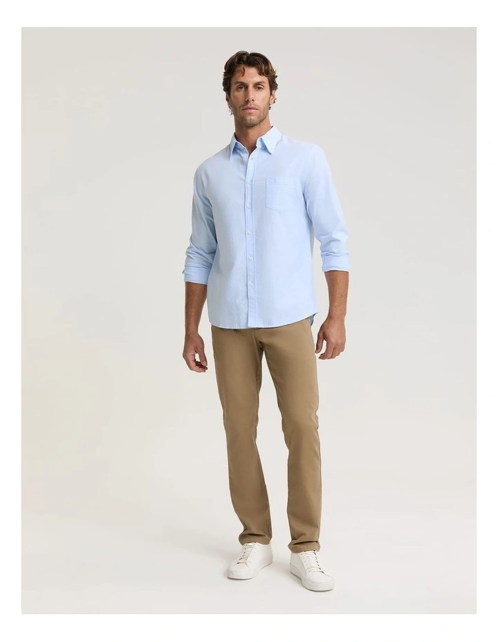 Oxford Long Sleeve Shirt in Blue image 3