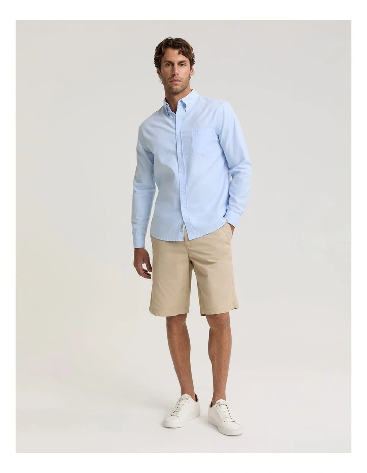 Oxford Long Sleeve Shirt in Blue image 5