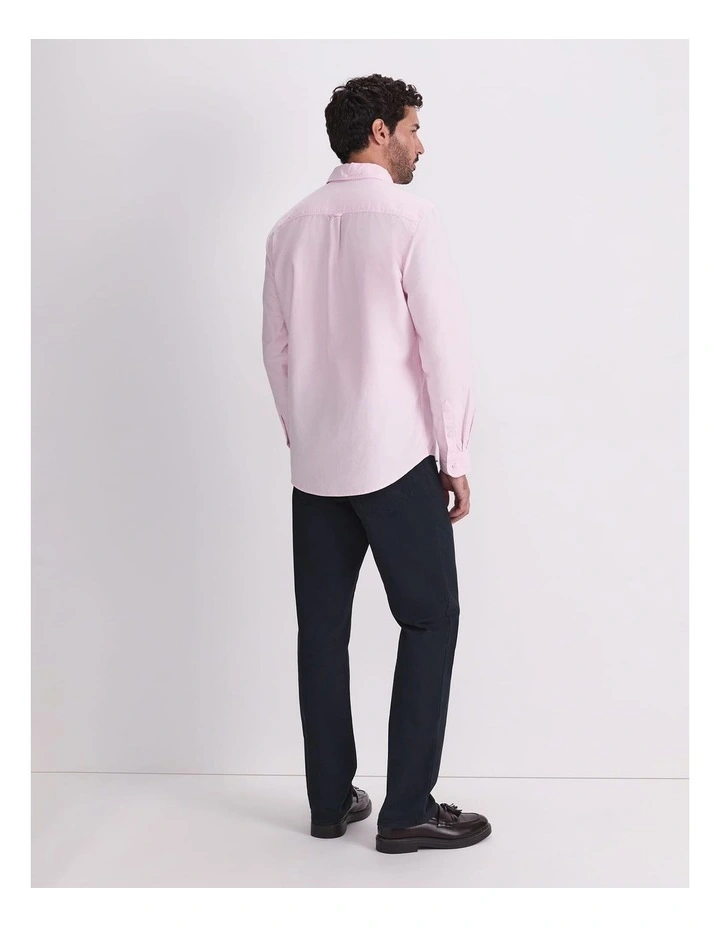 Oxford Long Sleeve Shirt in Pink image 2