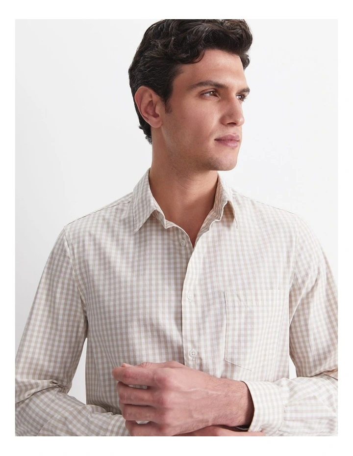 Thomas Long Sleeve Gingham Shirt image 6
