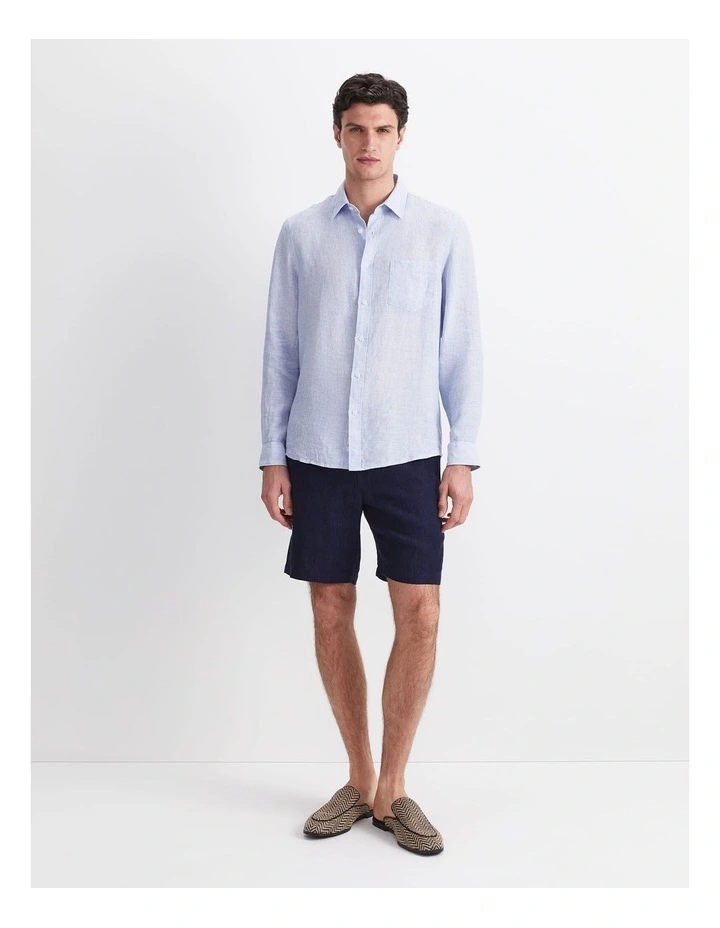 Vinnie Long Sleeve Linen Shirt image 4