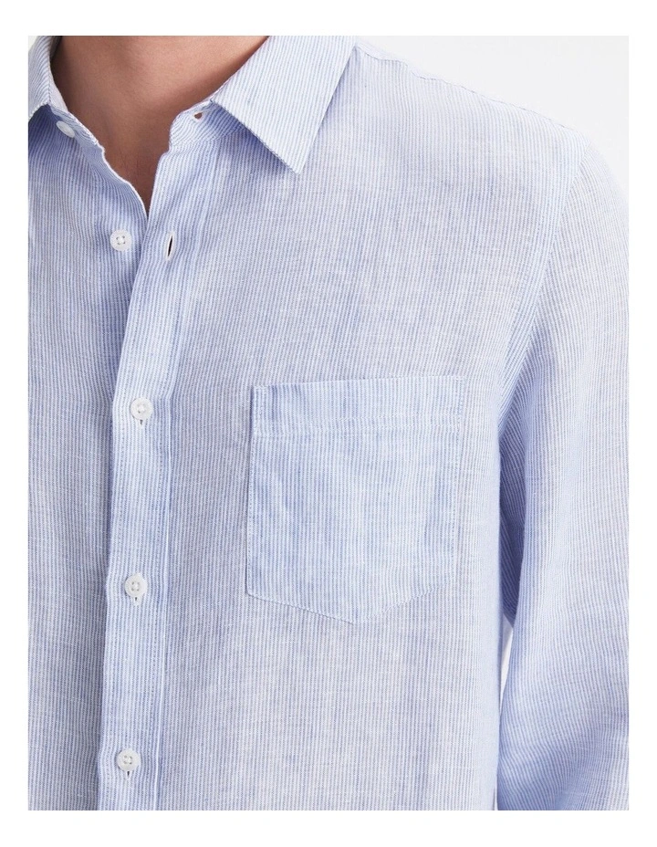 Vinnie Long Sleeve Linen Shirt image 6