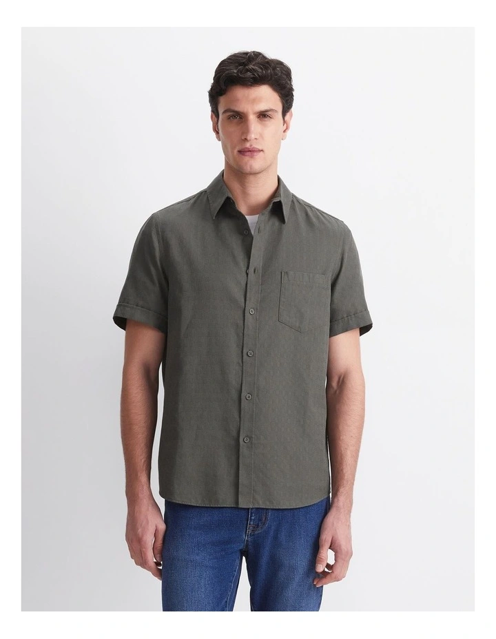 Craig Short Sleeve Shirt in Green image 1