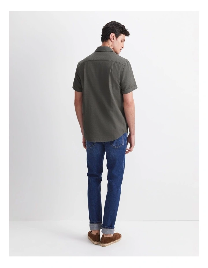 Craig Short Sleeve Shirt in Green image 2