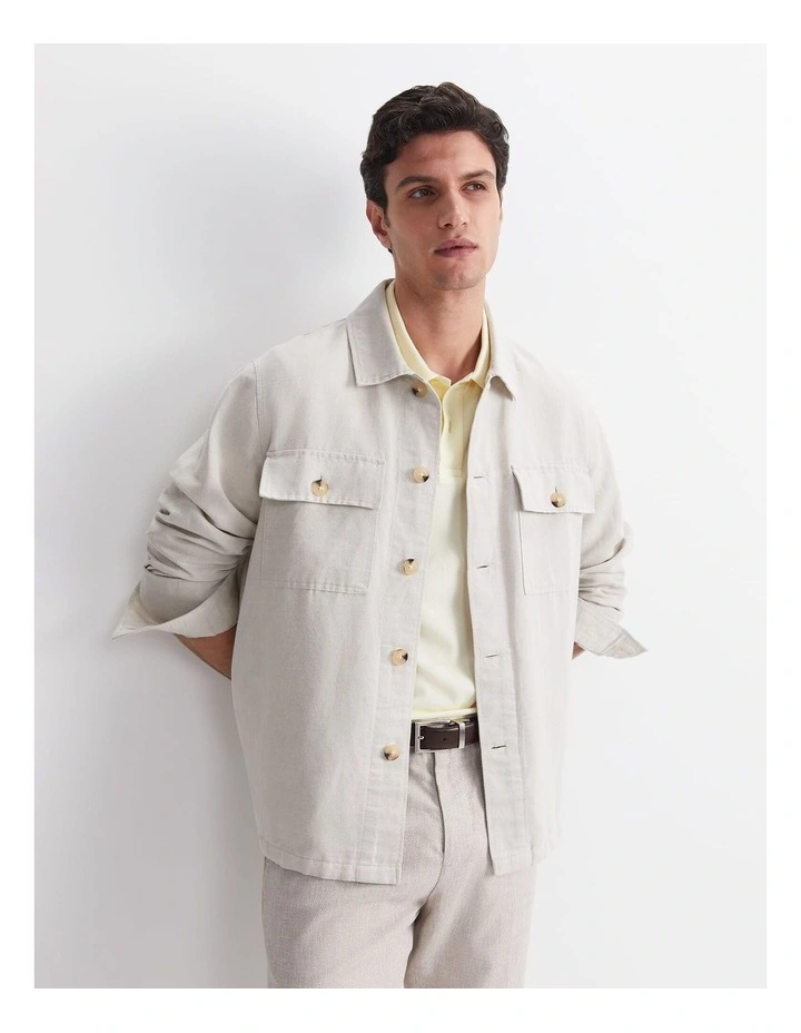 Otis Linen Blend Casual Jacket image 1