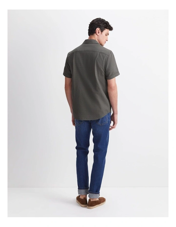 Short Sleeve Delave Linen Shirt image 2