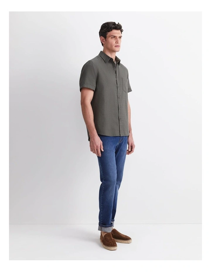 Short Sleeve Delave Linen Shirt image 4